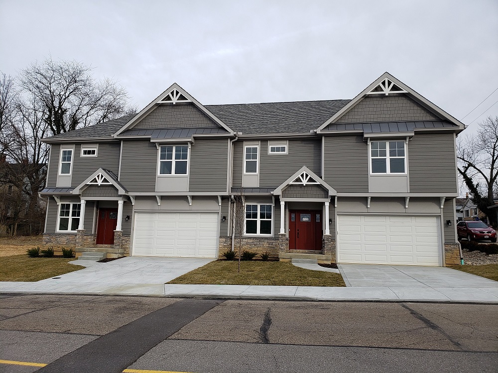 House on suburban street